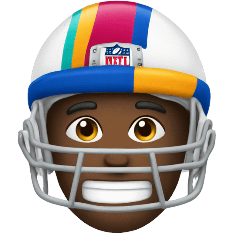 football with a hat emoji