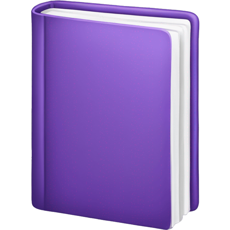 iOs closed book emoji in purple emoji