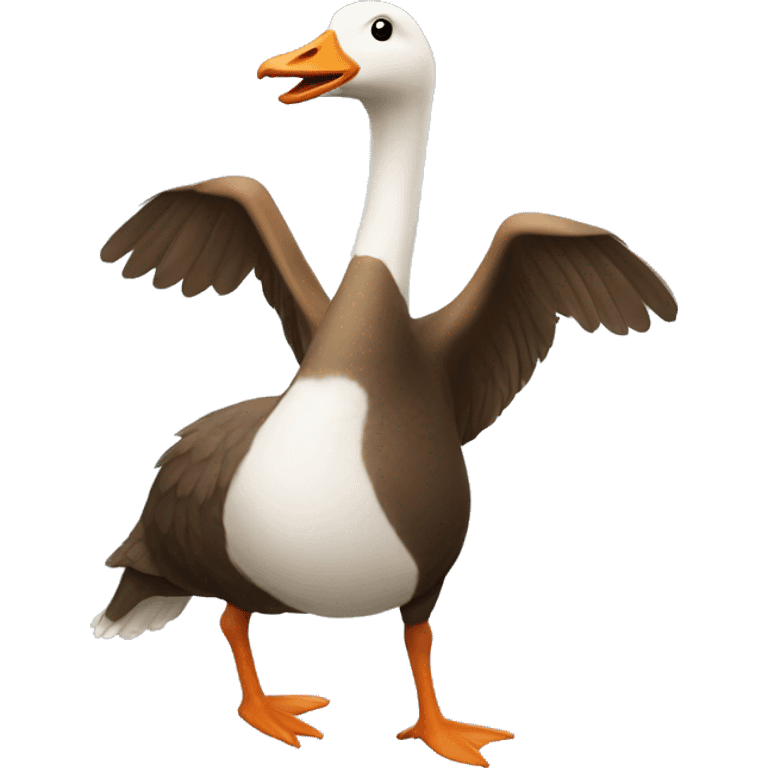 Goose on a moose emoji