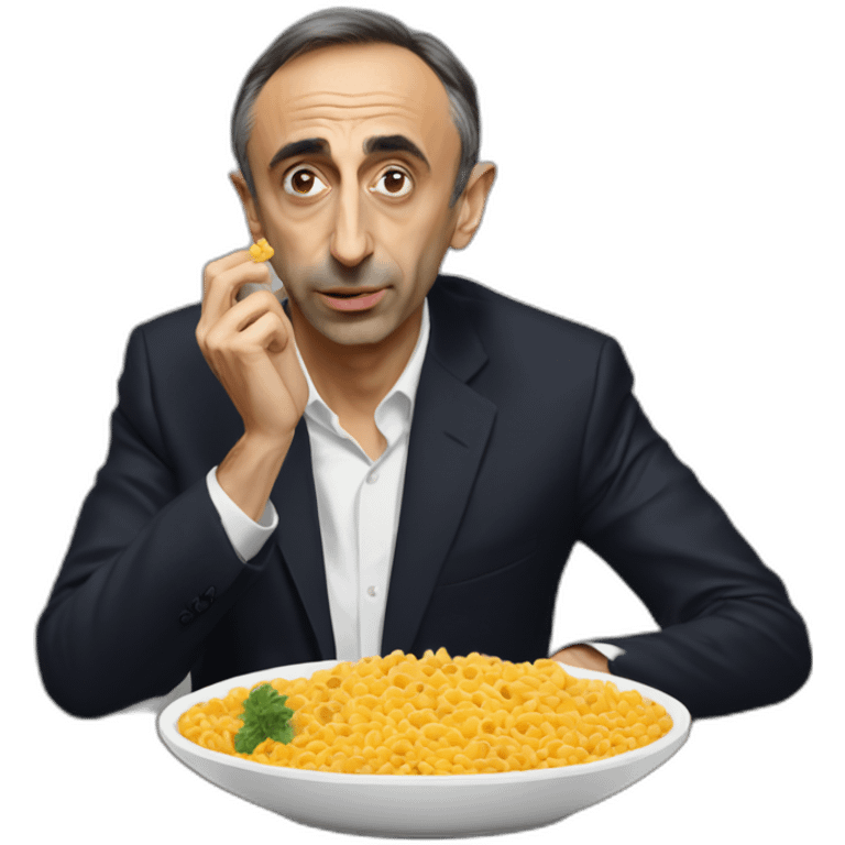 Éric zemmour qui mange du couscouse emoji