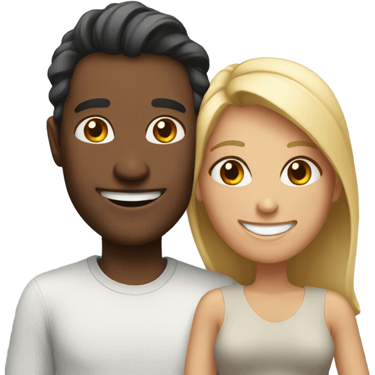 happy couple smiling together emoji