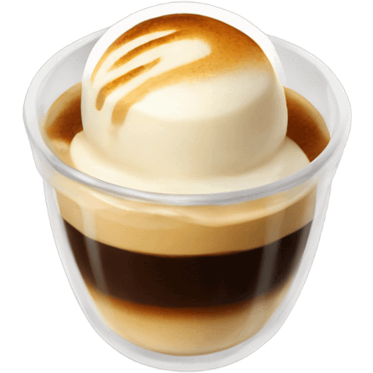 Small Espresso affogato emoji