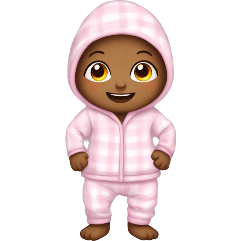 Baby smiling in pijama emoji