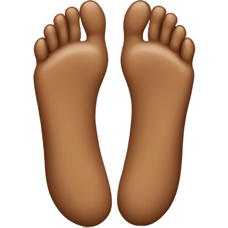 Brown feet emoji