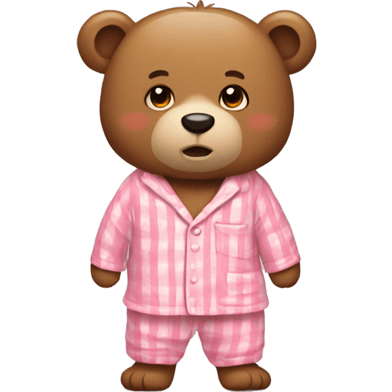 Bear wearin pyjamas emoji