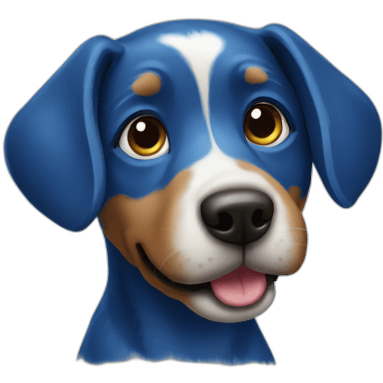 dog blue emoji