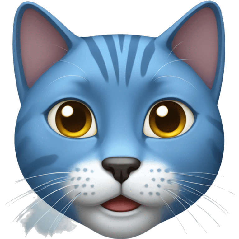 Blue Russian cat emoji