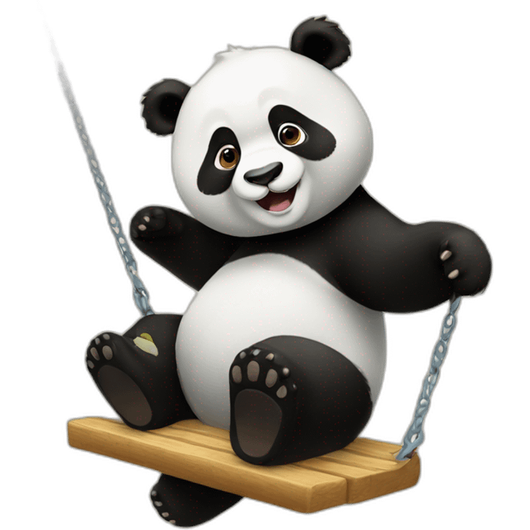 A panda that swings emoji