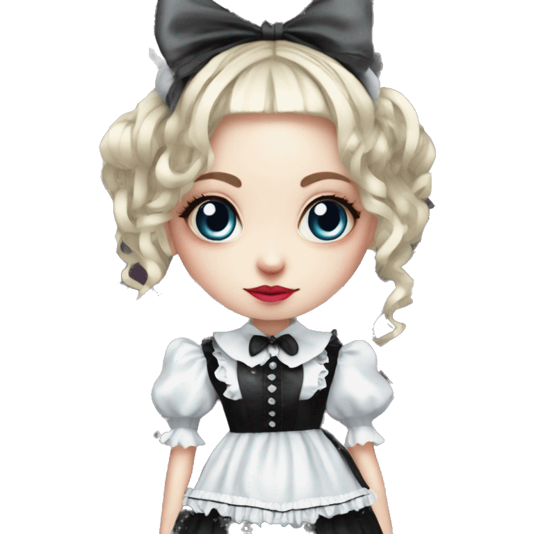 alice in wonderland gothic lolita look emoji