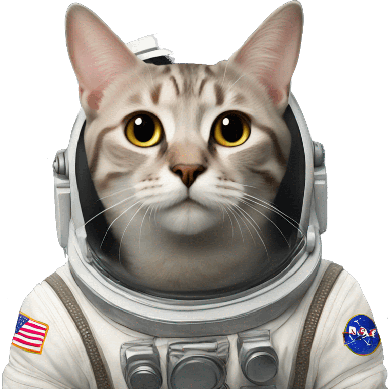 a cat as a astronaut emoji