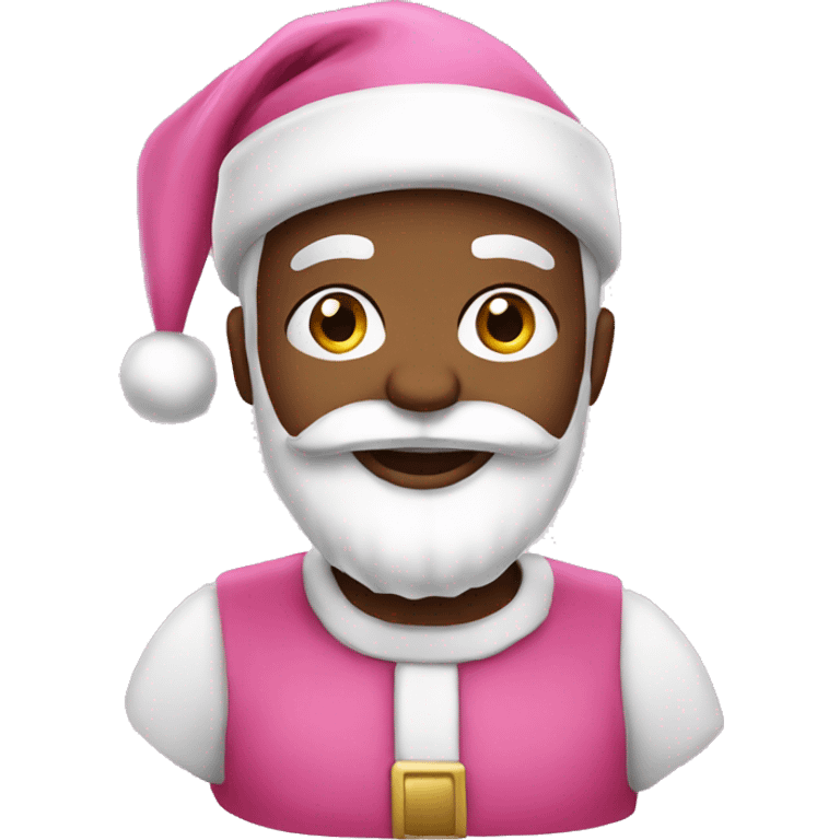 Pink santa emoji