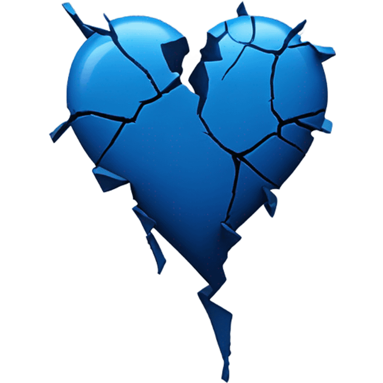 broken blue heart emoji