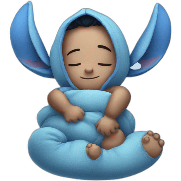 Stitch blue sleep emoji