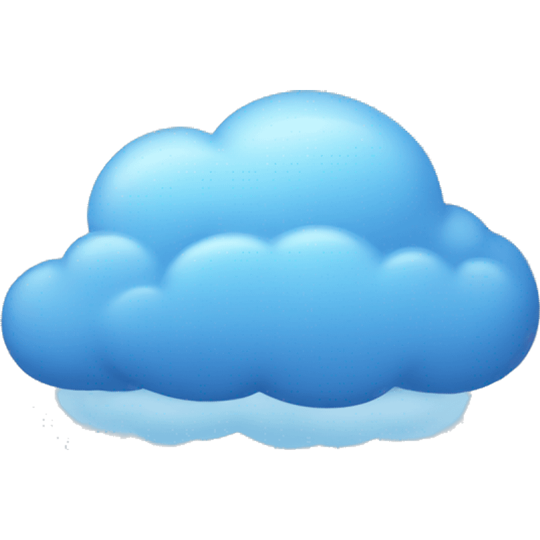 blue cloud emoji