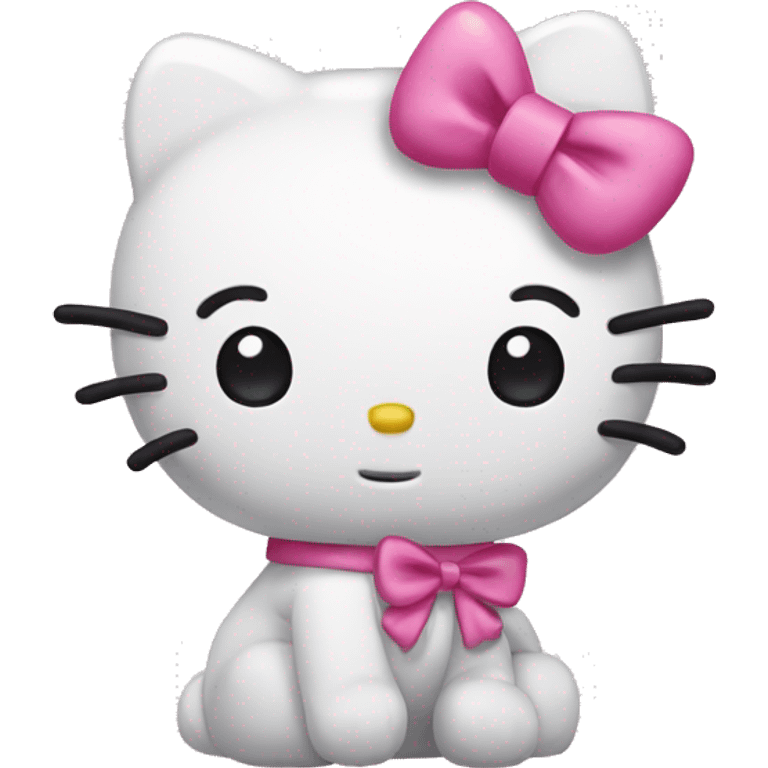 Hello kitty with a bow emoji