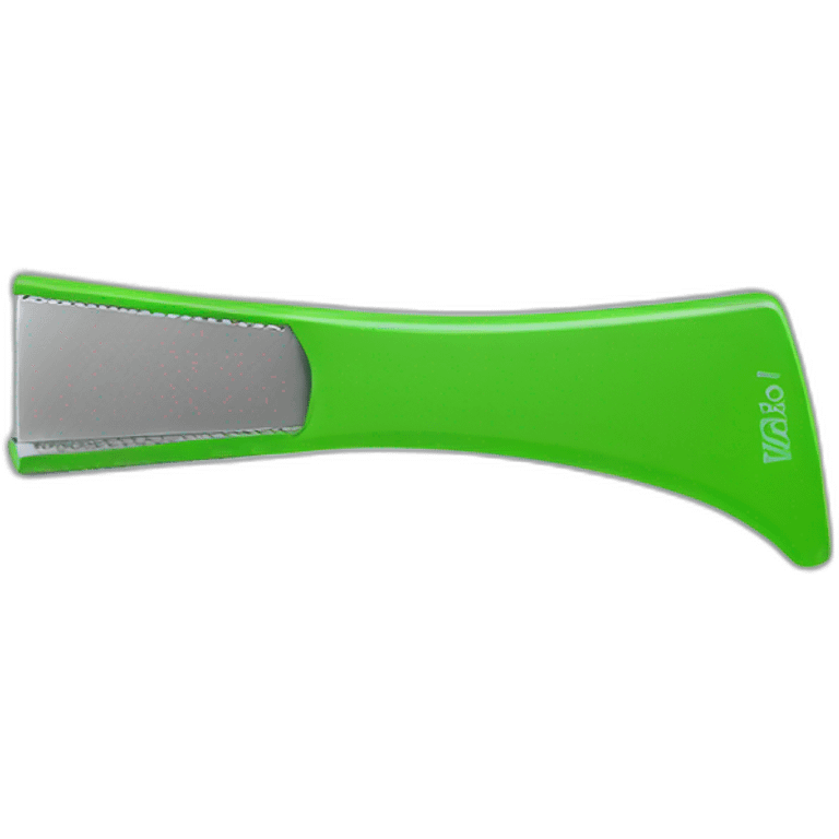 Green single edge razor emoji