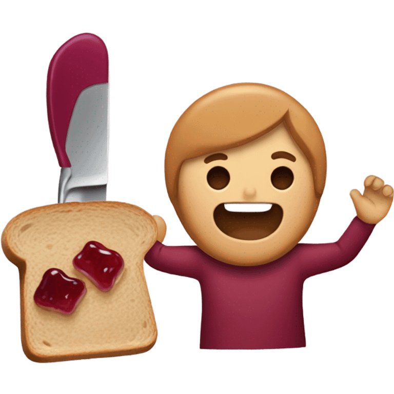 spreading pb&j on bread emoji