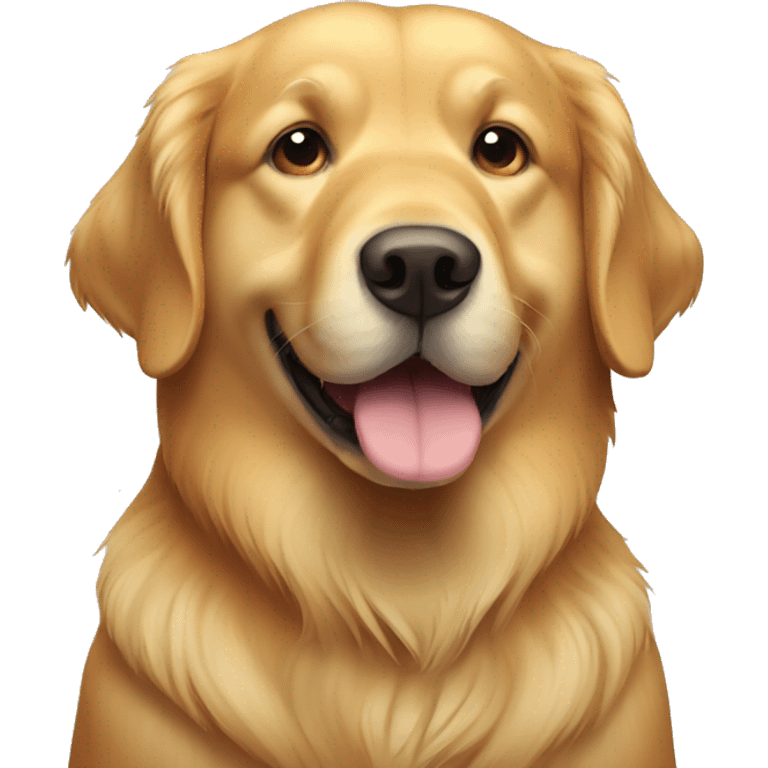 fat golden retriever  emoji