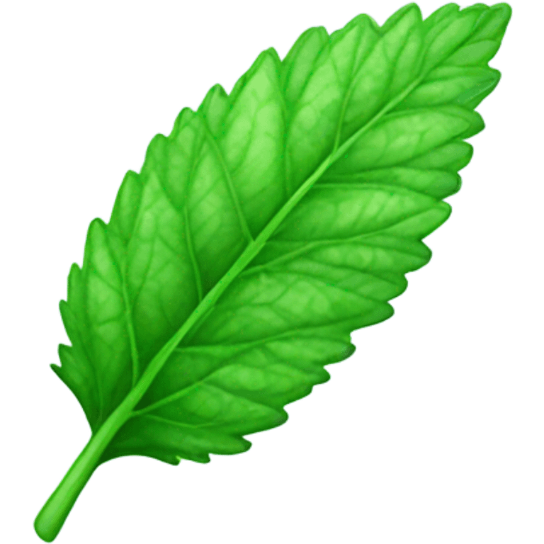 mint leaf emoji