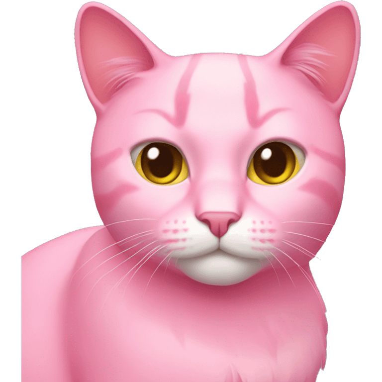 Pink cat emoji