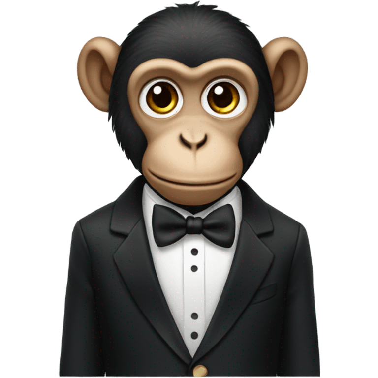 Monkey in tuxedo  emoji