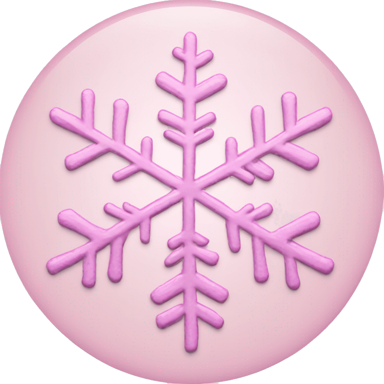 light pink heart shaped snowflake  emoji