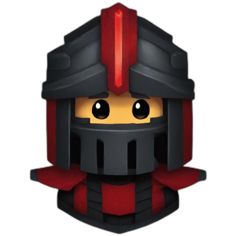 dark fantasy pixel art knight red and black  emoji