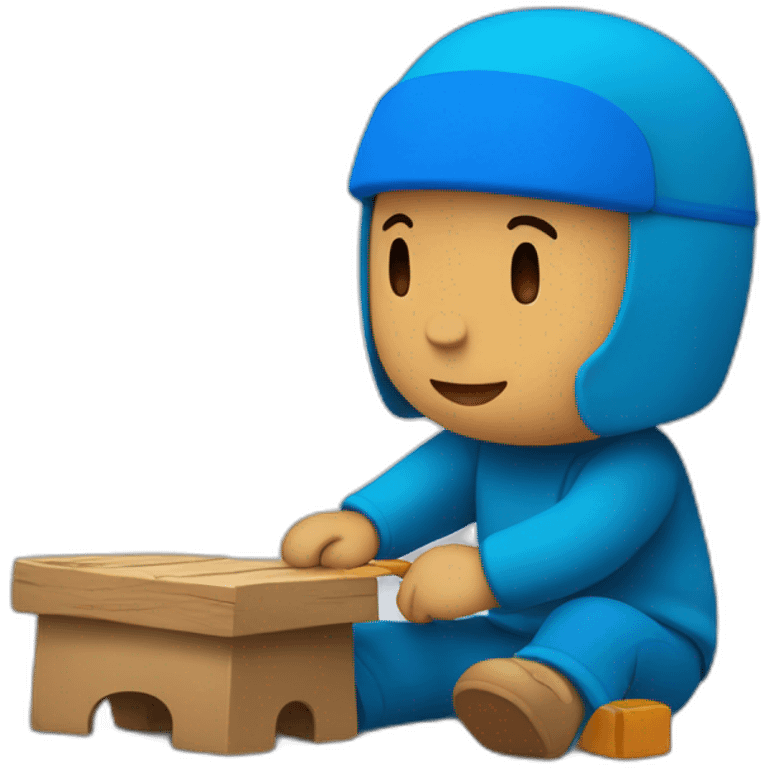 pocoyo playing emoji