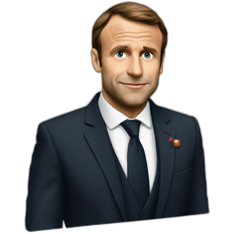 Macron en slip emoji