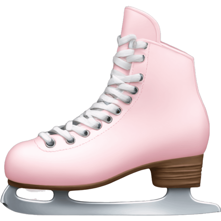 Light pink ice skates emoji