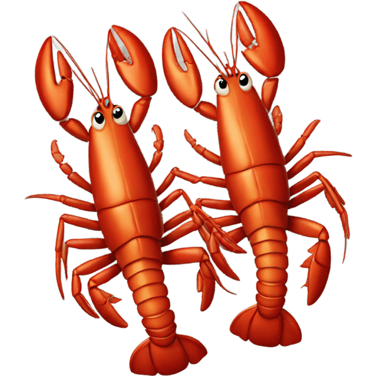 Lobster couple emoji