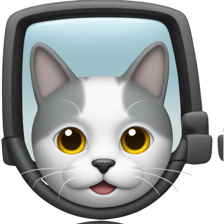 cat driving a car emoji