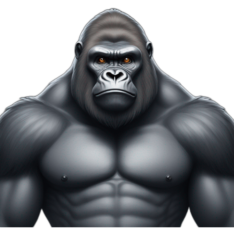 Silverback Gorilla emperor emoji