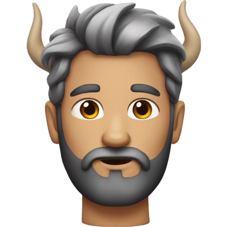 horned male with beard emoji