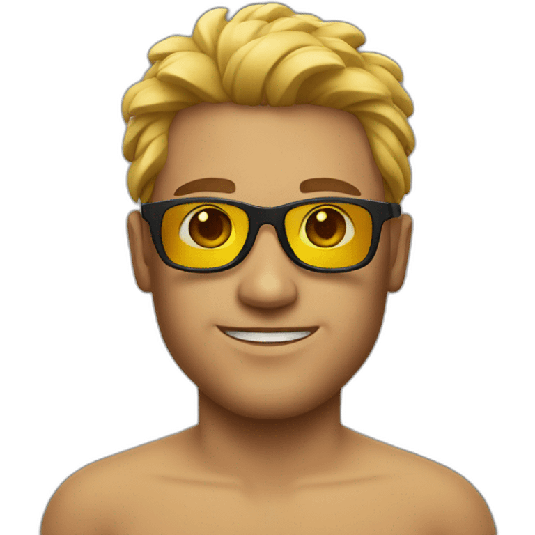 Cool Guy swim emoji