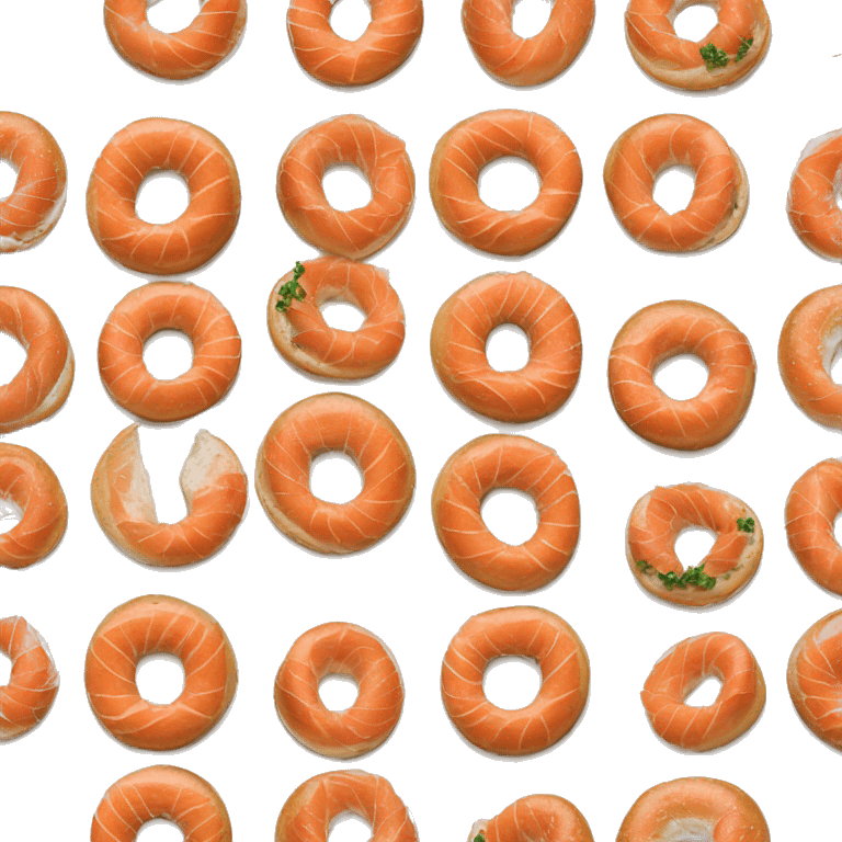 smoked salmon bagel  emoji