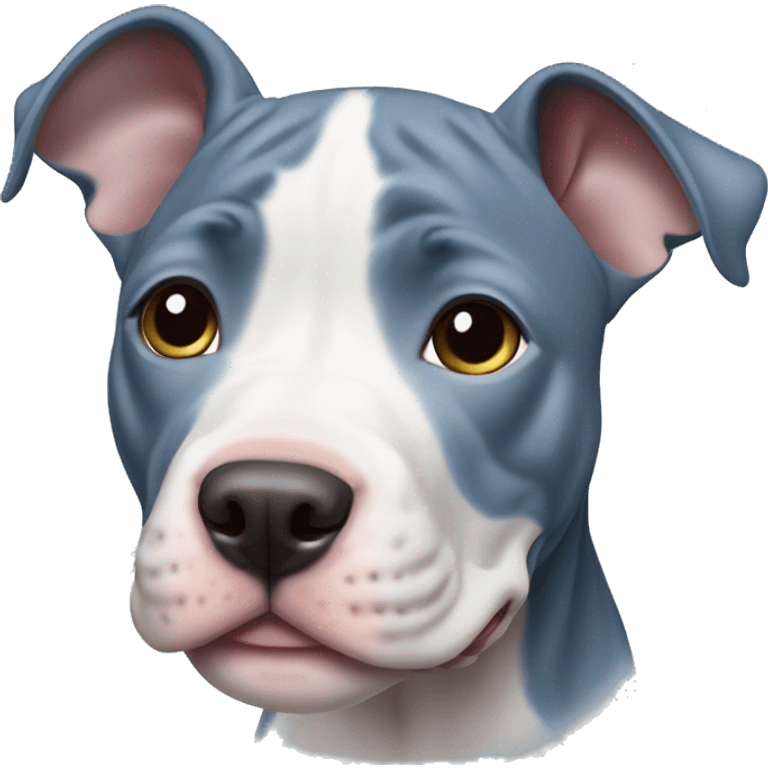 Blue nose pitbull puppy emoji