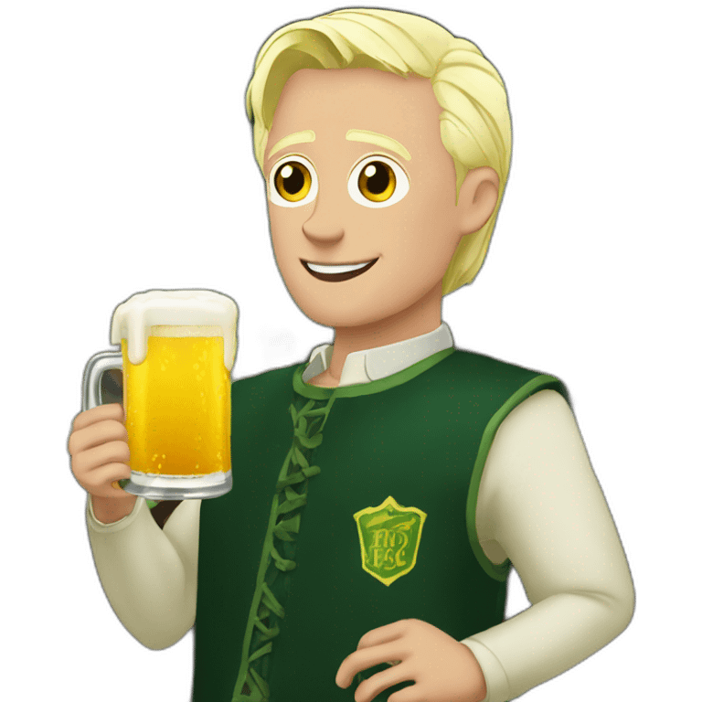 malfoy drink a beer emoji