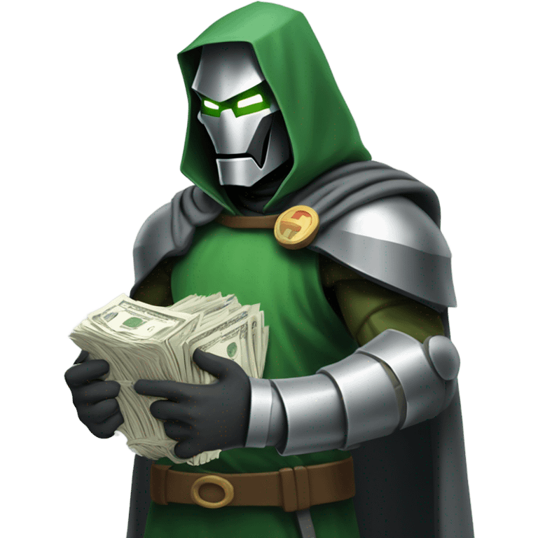 Doctor doom offering money emoji