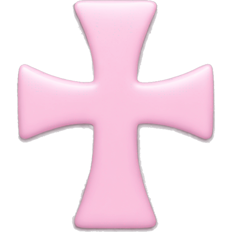 Pastel pink  cross emoji