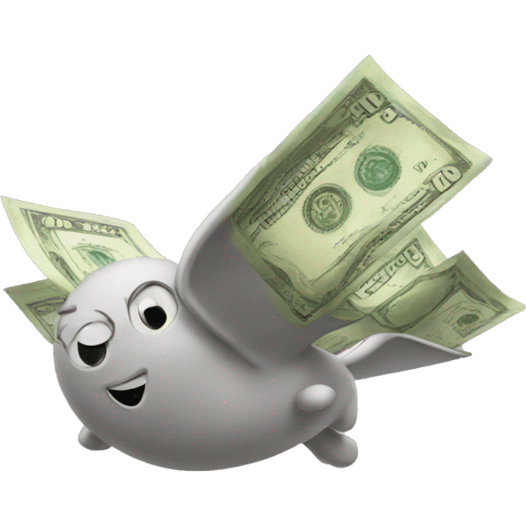 flying money emoji