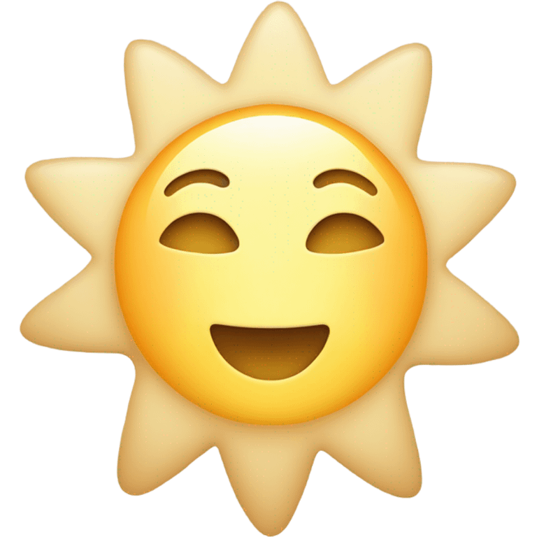 beige sun emoji