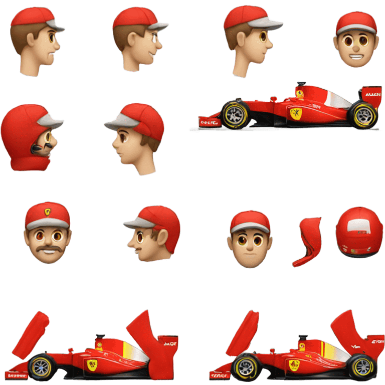 formula 1 ferrari  emoji