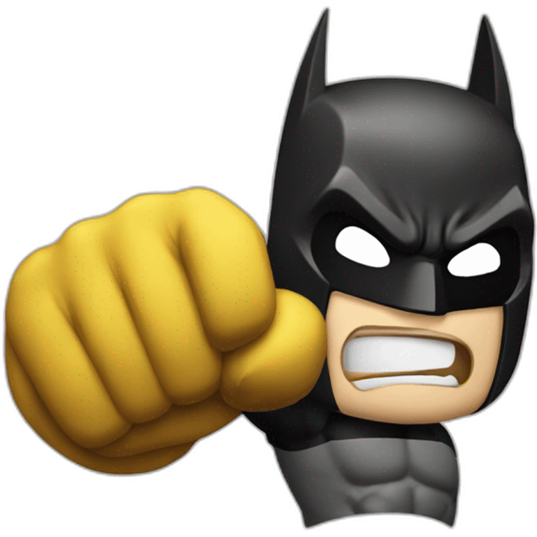 batman punching emoji