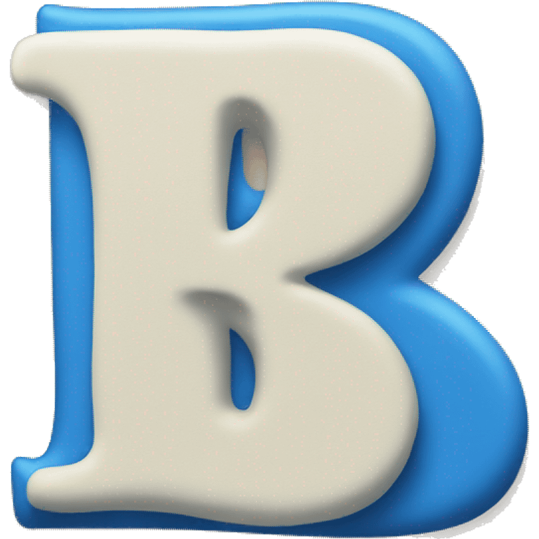 Letter "B" in a blue heart emoji