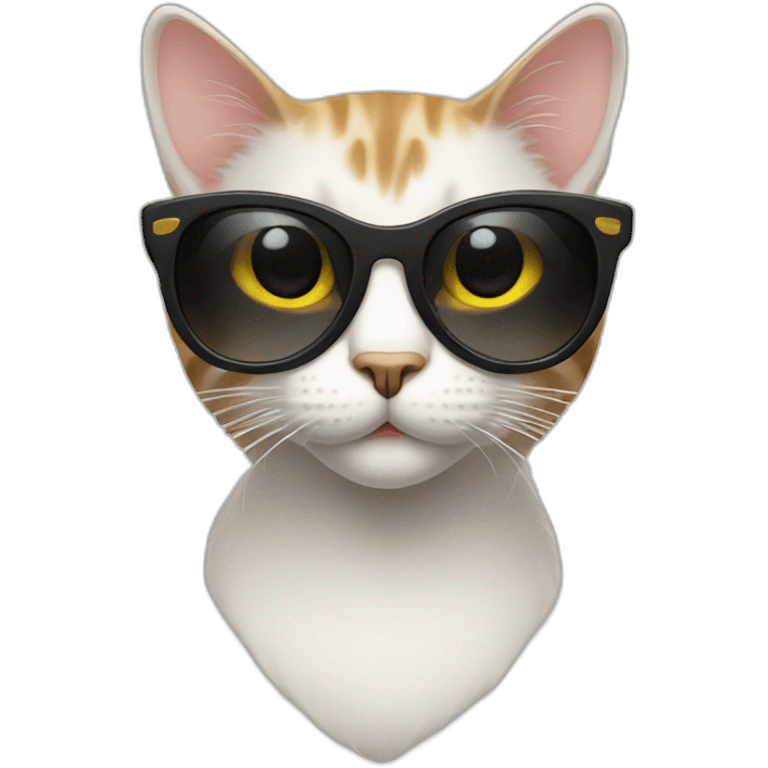 Cat with thug sunglasses emoji