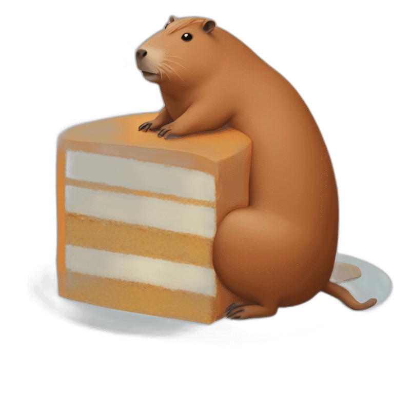 capybara cake emoji