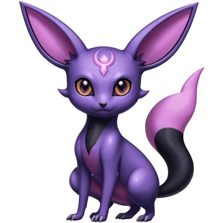 Shiny Dark Noibat-Espeon-Umbreon-Nidorino-fusion-hybrid full body emoji