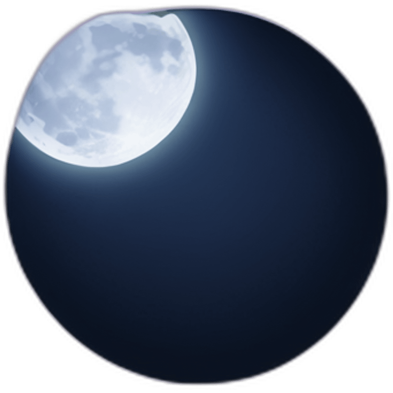 mystical moon in shadows emoji