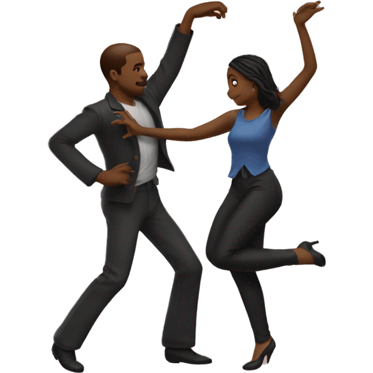 Two lovers dancing emoji